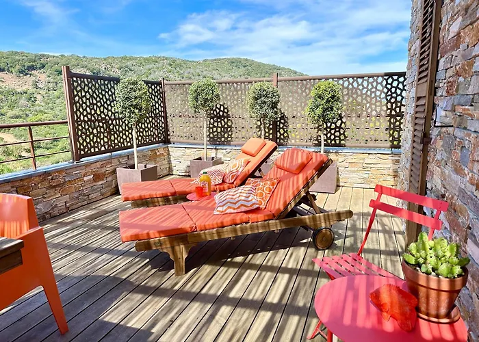 Nyaraló Neues, Modernes Steinchalet Mit Grosser Terrasse Und Pool Bei Rondinara *