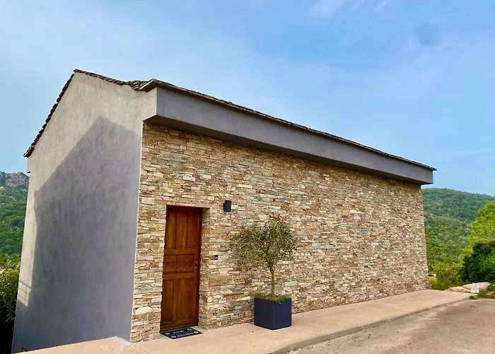 Neues, Modernes Steinchalet Mit Grosser Terrasse Und Pool Bei Rondinara Prázdninový dům